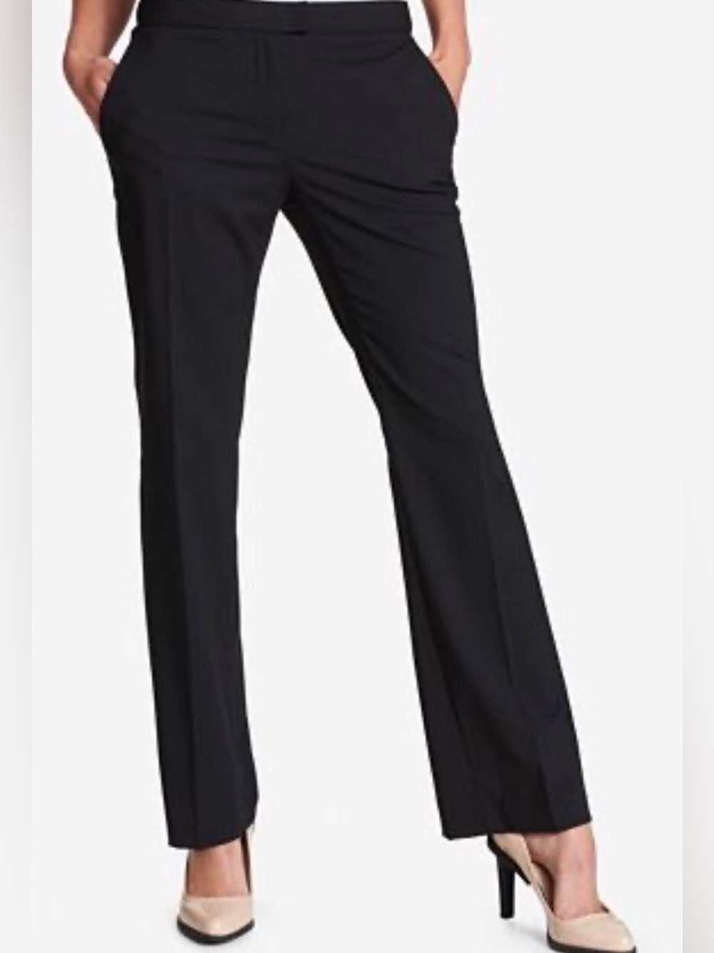 NWT DKNYC Black Boot Cut Pants Office Business Timeless Classic Corpcore